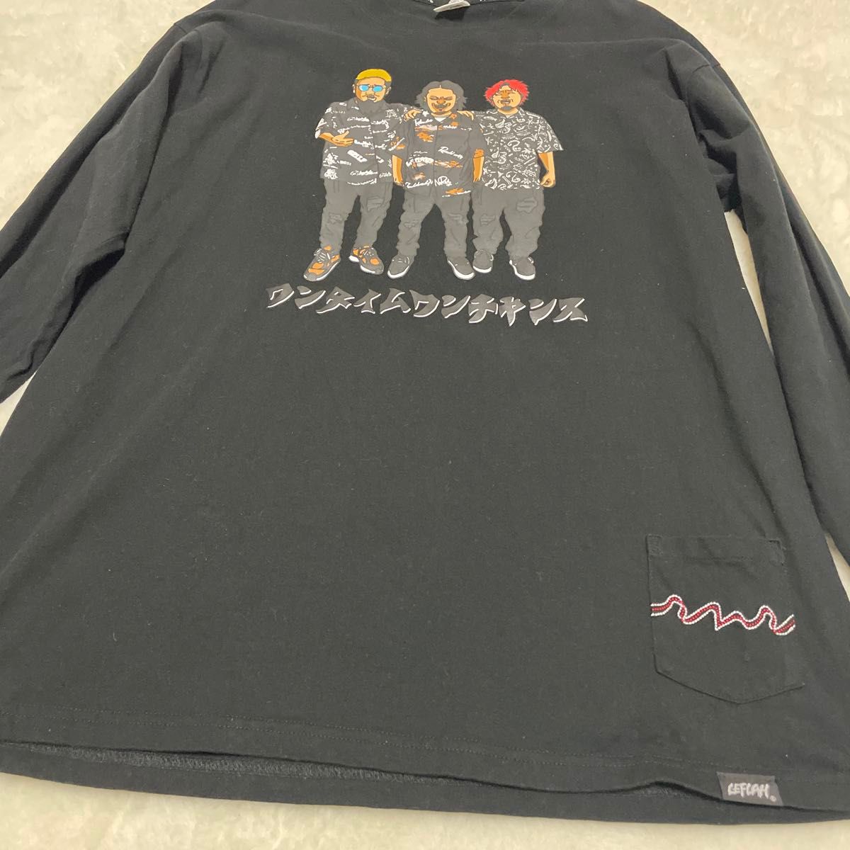 LEFLAH×WANIMA ワニマ ワンチャンフェス藤の絵ロンT全身 XL｜Yahoo