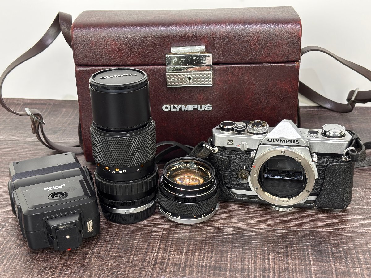 ジャンク 動作未確認 フィルムカメラ OLYMPUS OM-1 OM-SYSTEM レンズ 1