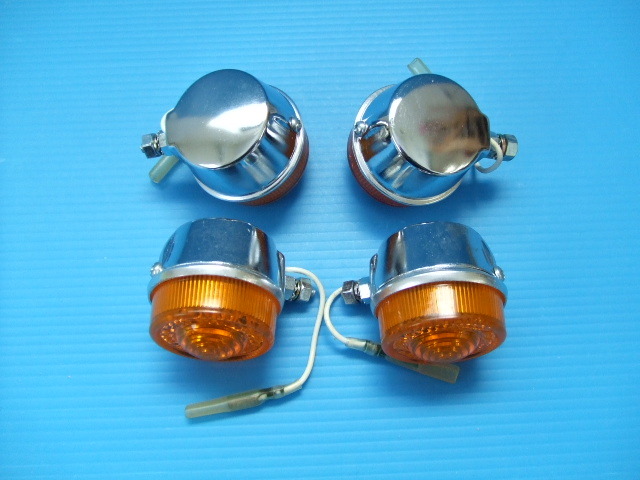 メグロ・W1丸型ウィンカー 4個セット