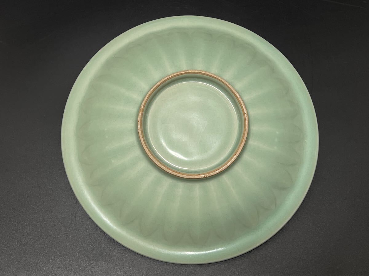 専用 中国古玩 龍泉窯 高麗青磁尺寸大皿 Yahoo!オークション - 中国