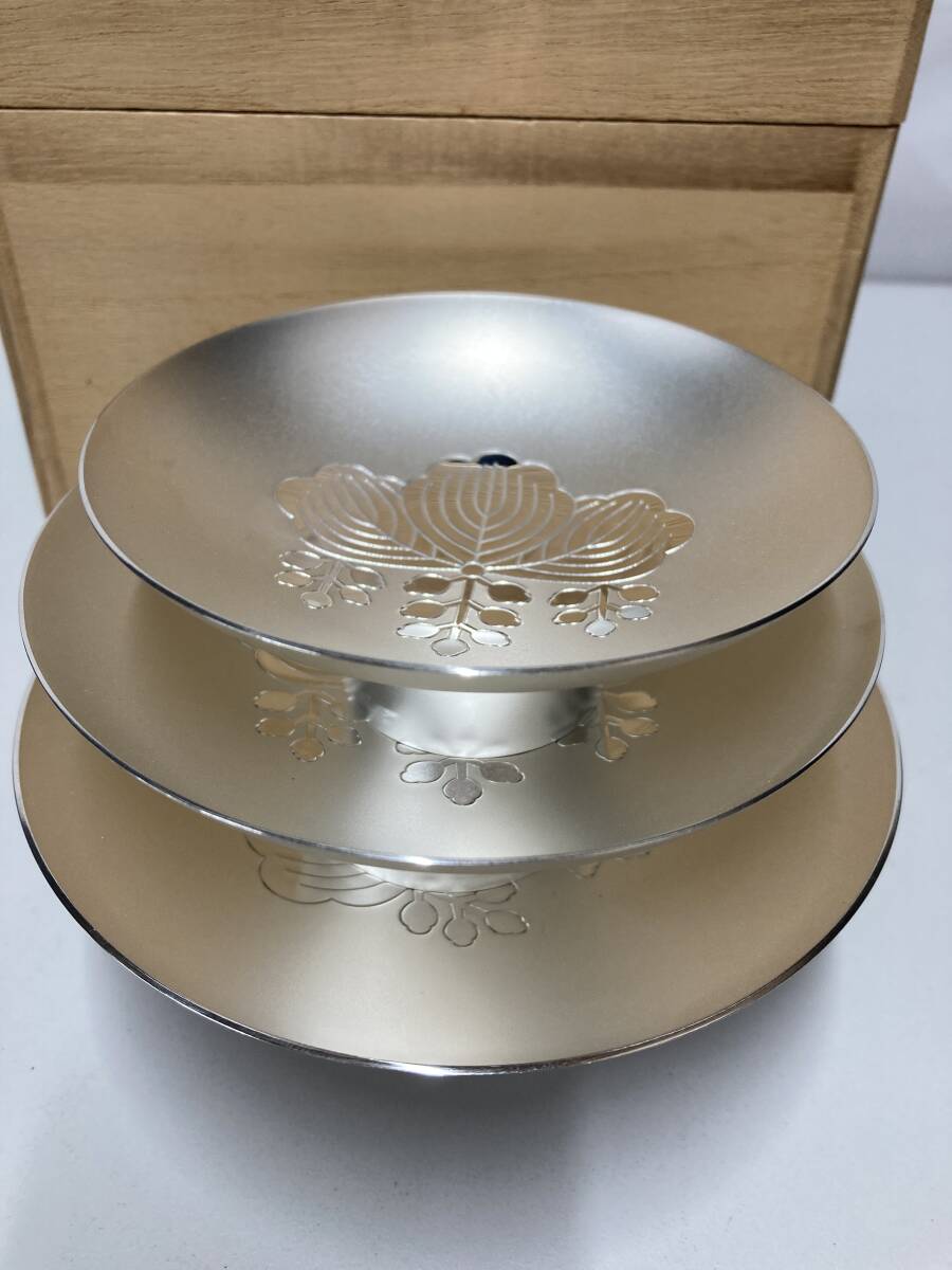 銀杯 農林内臣 贈 銀盃 純銀 SILVER 1000 造幣局 国旗 おまけ付き 純銀