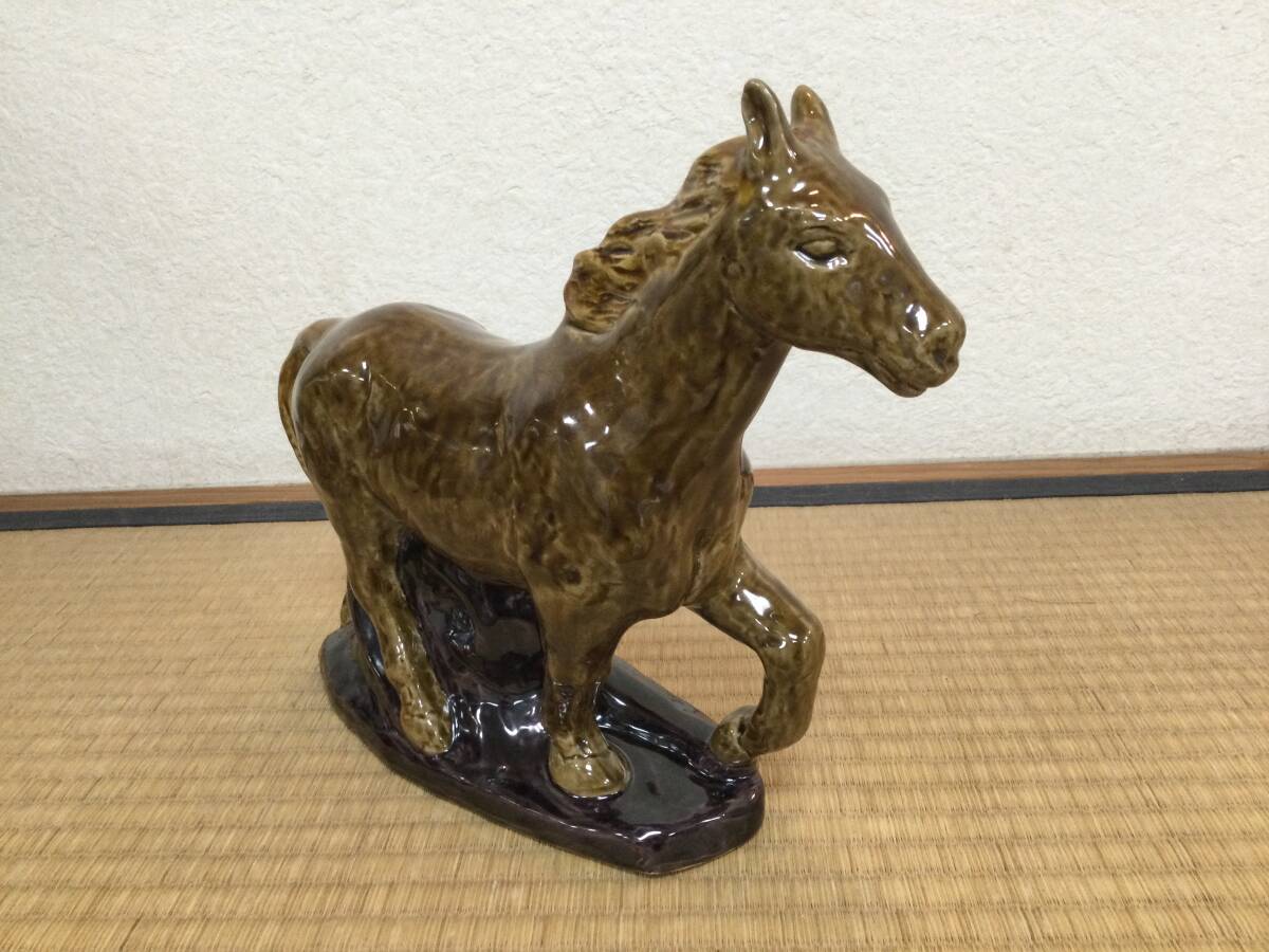 Yahoo!オークション - 九谷焼 馬 置物 三代 徳田八十吉 共箱