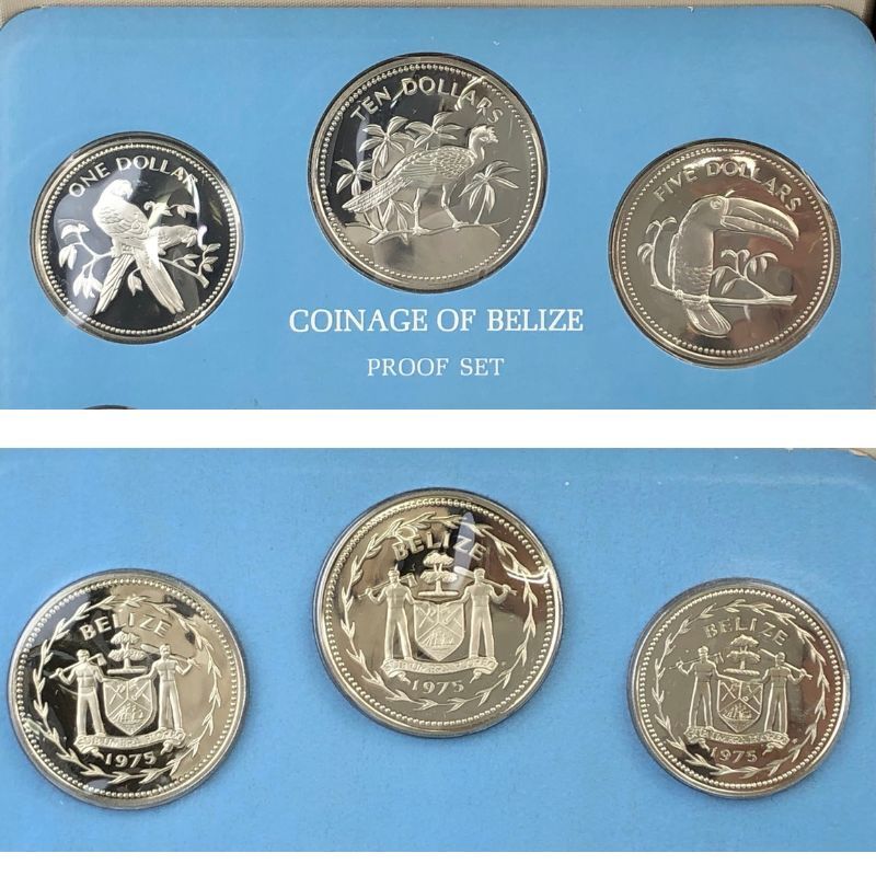 ベリーズ 1975年 銀貨Coinage of BELIZE