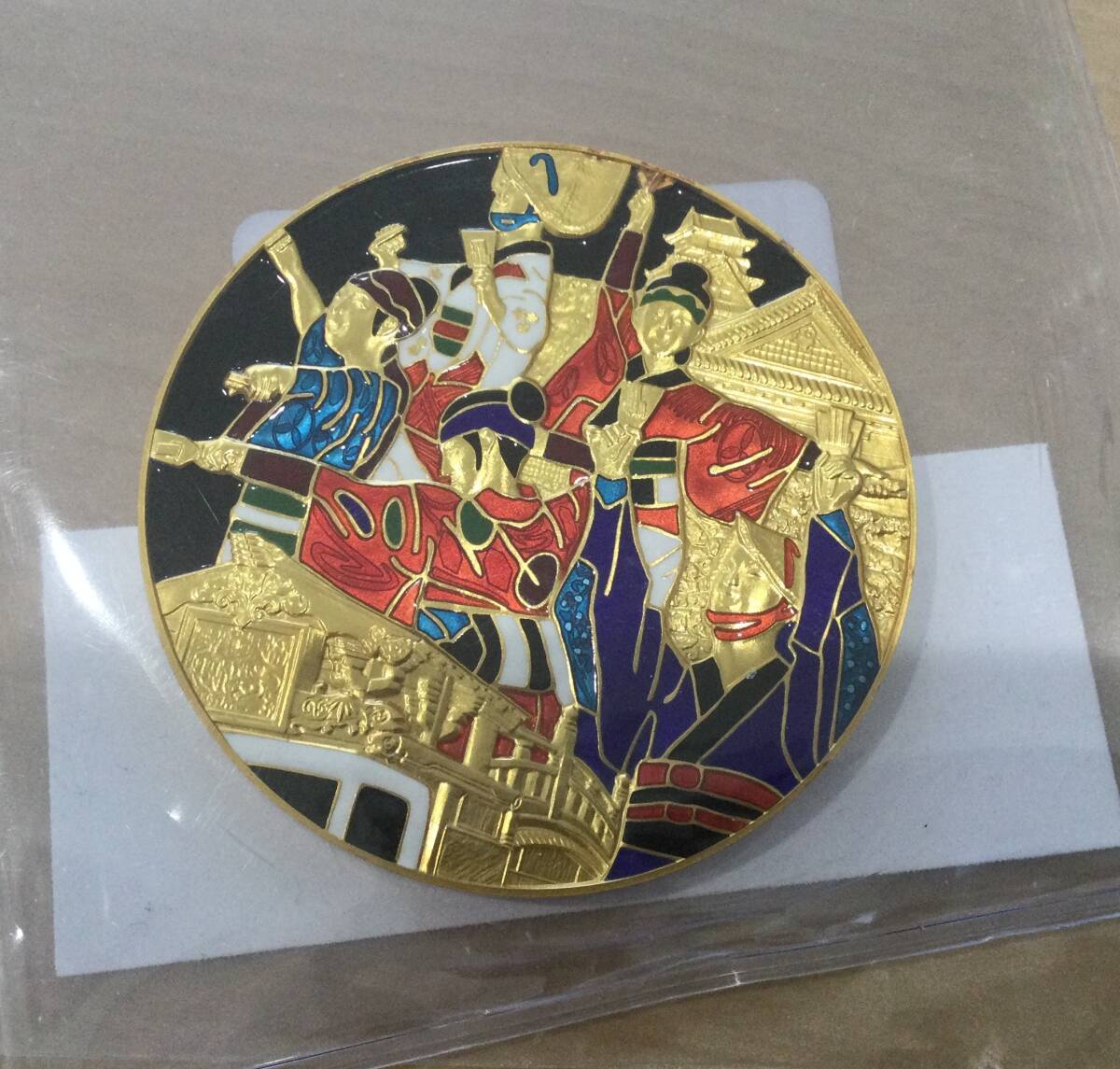 6-135] 箒博作 鶴御羽箒 はねぼうき 三ツ羽根 壱双 2点セット 共箱