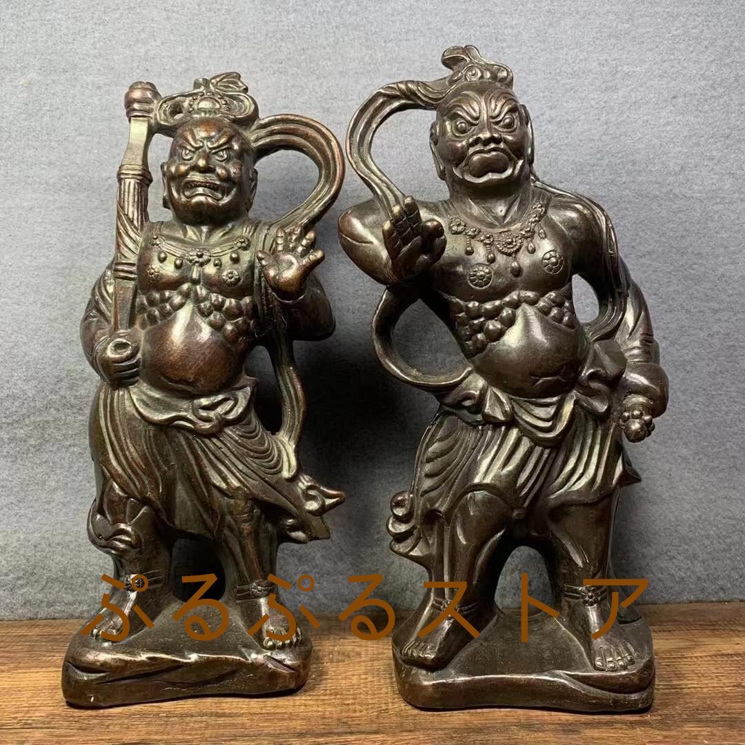 七福神木製彫刻セット ガラスケース付き 七福神木製彫刻セット ガラス