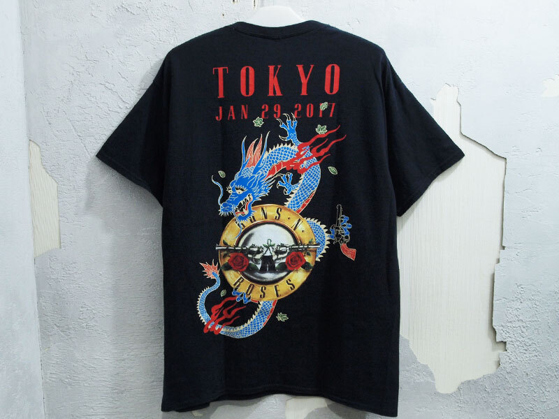 ガンズアンドローゼス 2017 JAPANツアー ドラゴン Tシャツ Sサイズ