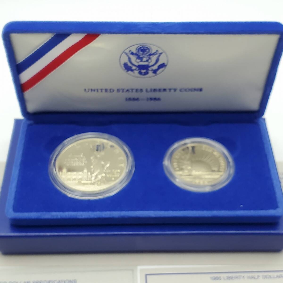UNITED STATES LIBERTY COINS 1886 - 1986 アメリカ銀貨 自由の女神