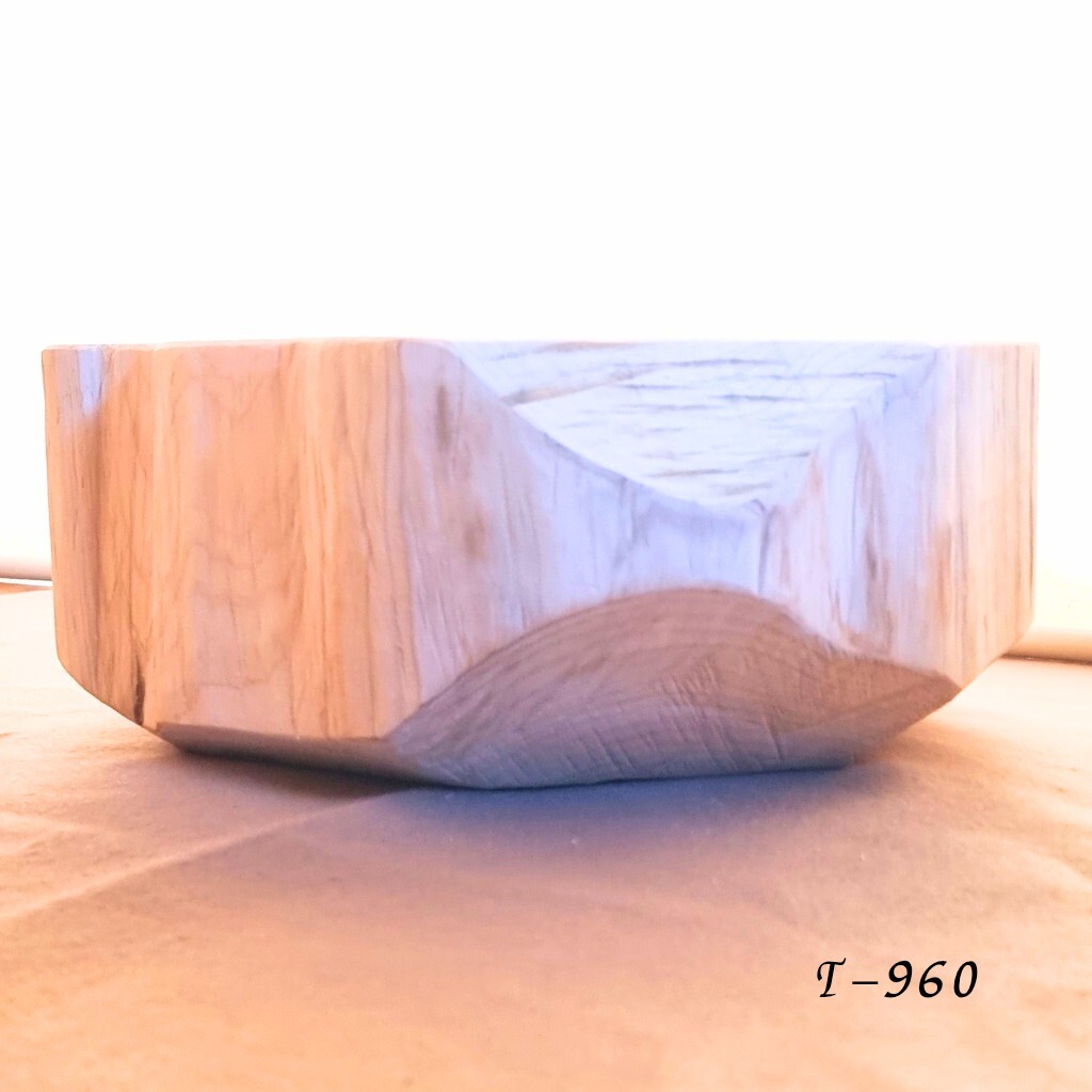 天然アロマ 東濃ひのきスツール・テーブル・特大・無垢無塗装