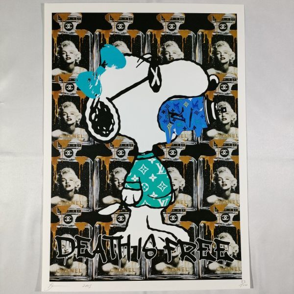 Yahoo!オークション - DEATH NYC アートポスター 限定100枚 スヌーピー