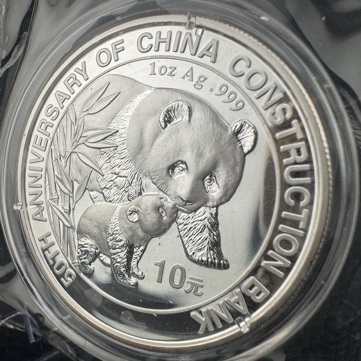 超珍品 銀貨 中国 パンダ銀貨 2004年 純銀 コインカプセル付き 1オンス