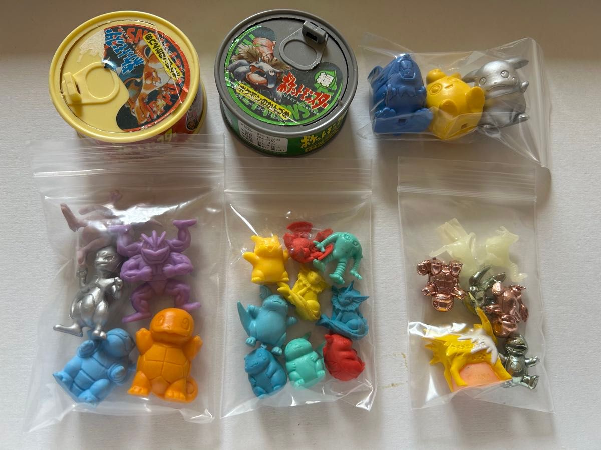 ポケモンのかんづめ 赤 緑 ミニフィギュア けしモン 消しゴム いろいろ