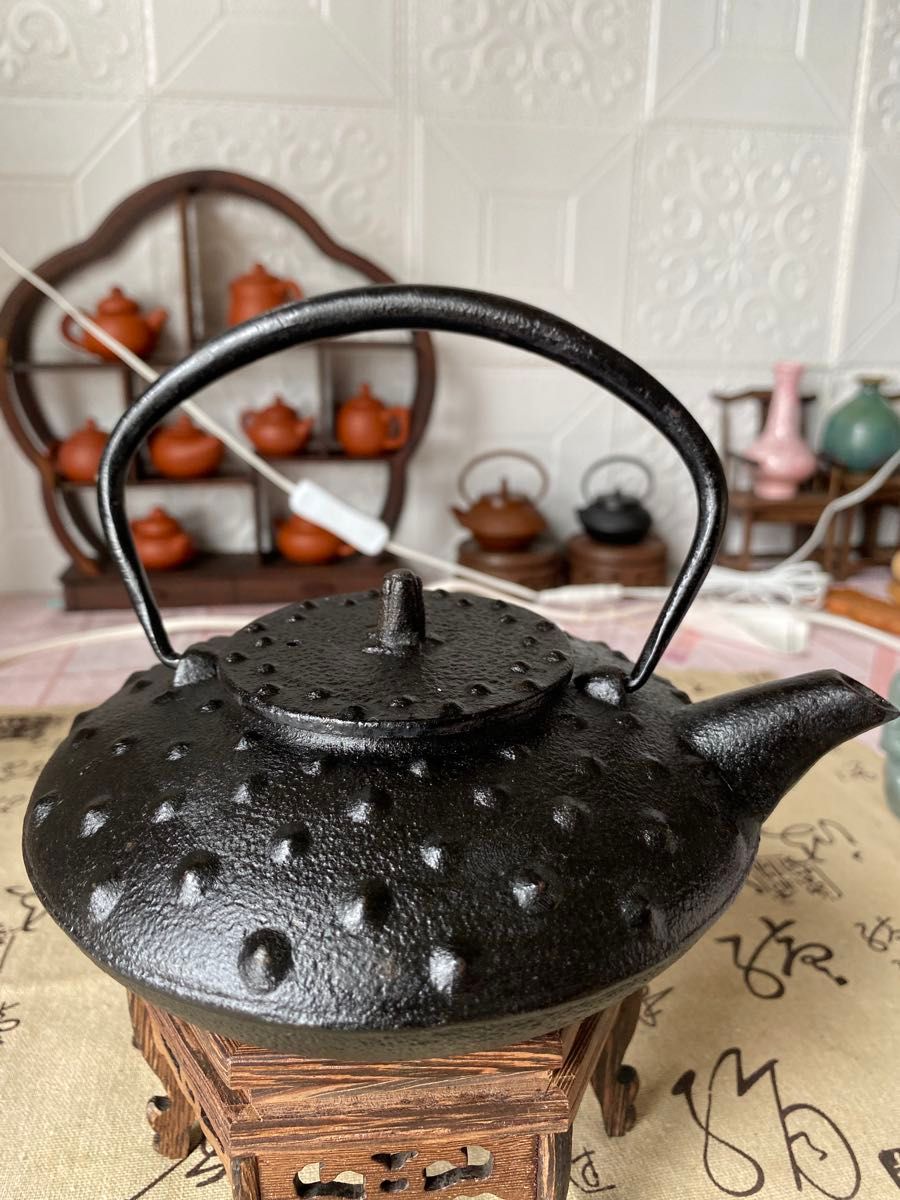 鉄瓶 南部鉄器 急須 2個セット 骨董 茶道具 縁起物 昭和レトロ