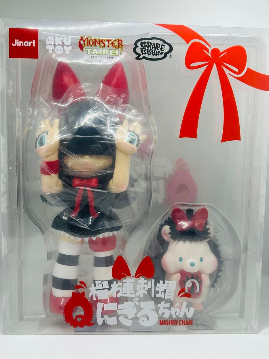 新品 GRAPE BRAIN タイ限定 にぎるちゃん のりくん ソフビフィギュア