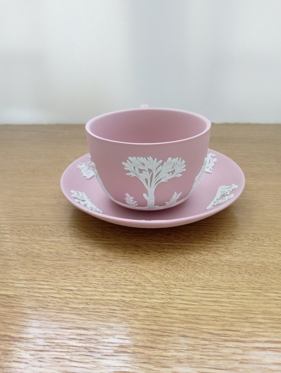 希少 ウェッジウッド ジャスパーピンク ダンシングアワー カップ