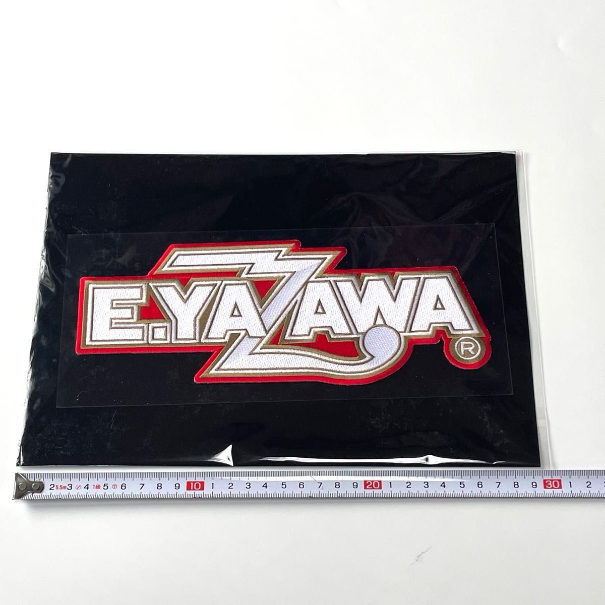 矢沢永吉 / BIG刺繍ワッペンシール ( ロゴ ) ホワイト｜Yahoo!フリマ