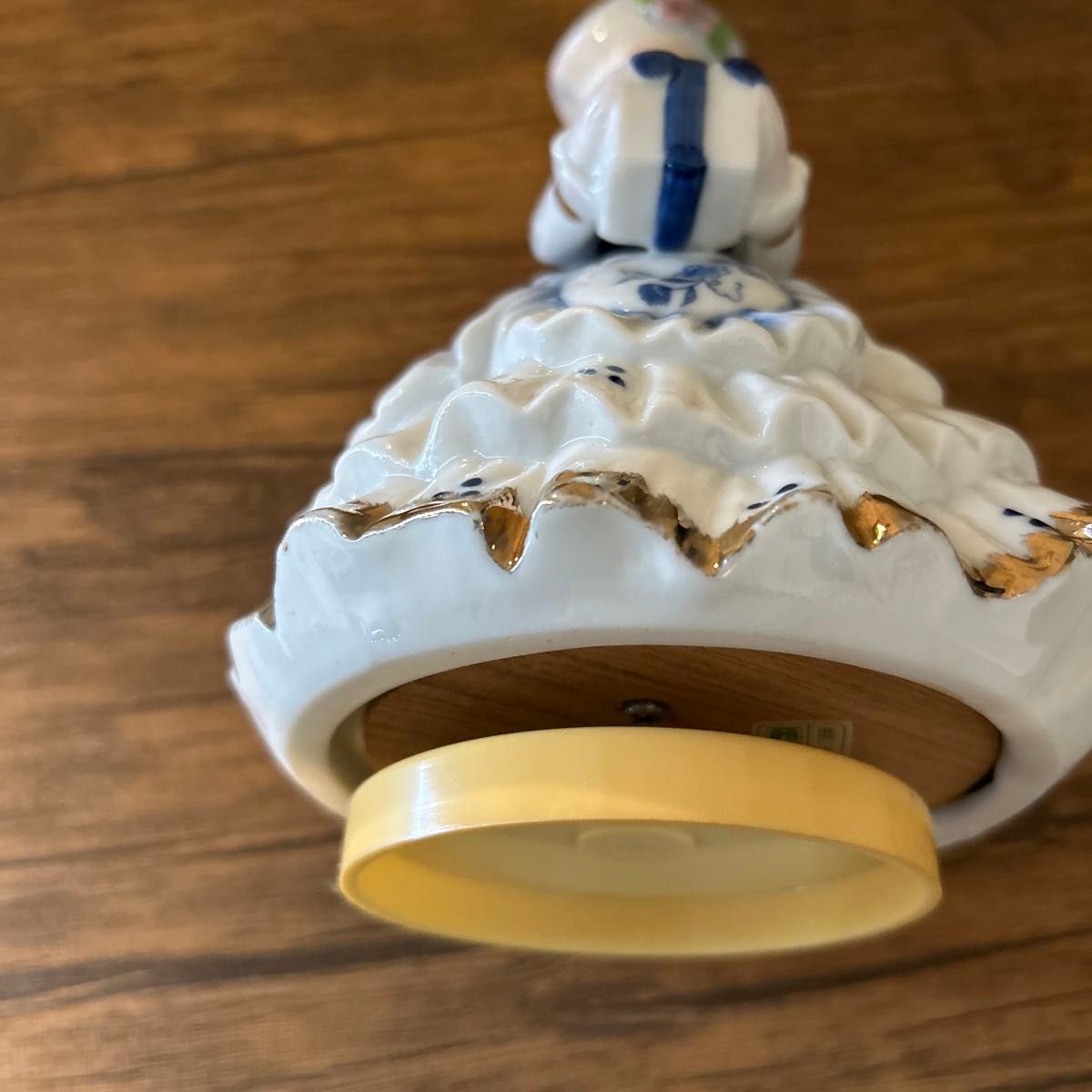 陶器人形 オルゴール 加藤工芸 アンティーク 置物 陶器 インテリア