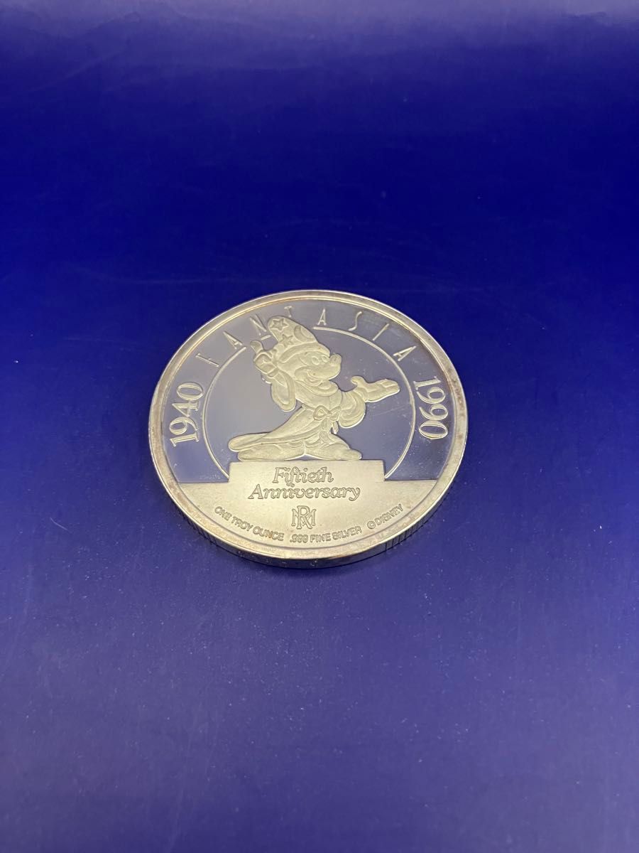 純銀製プルーフコイン(31 29g)ディズニー「ファンタジア」50周年記念1