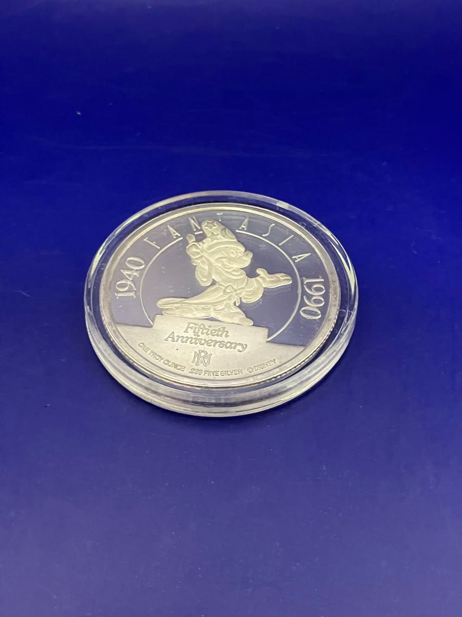 純銀製プルーフコイン(31 29g)ディズニー「ファンタジア」50周年記念1