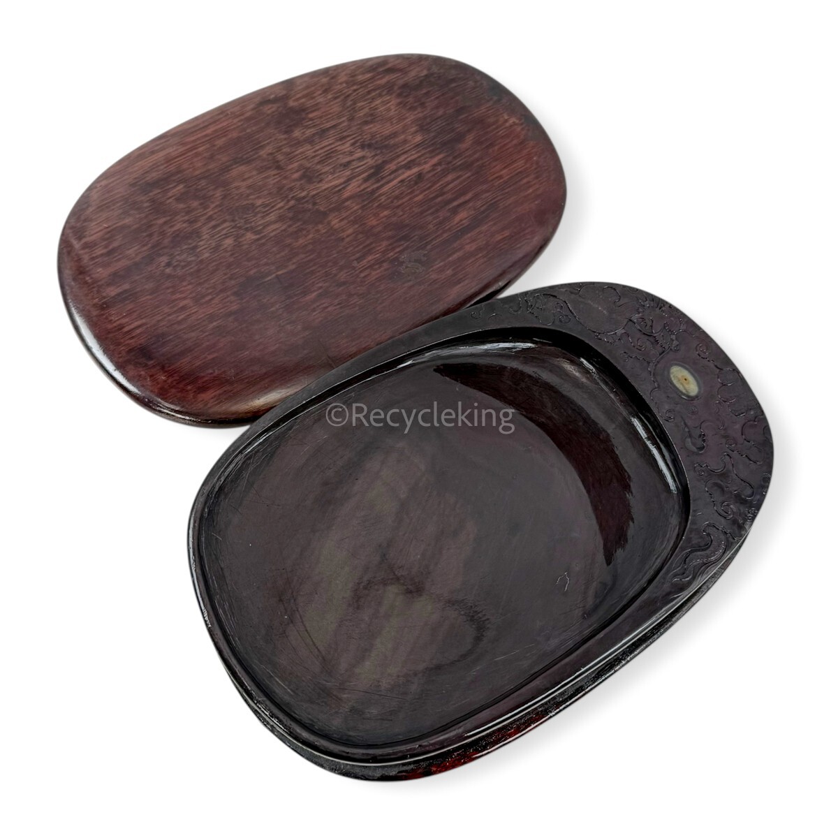 中国 端渓硯 雲龍刻 石眼 【公式通販】