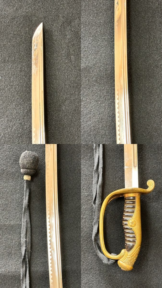 日本軍 指揮刀 尉官用 軍刀 模造刀身 日本軍 指揮刀 尉官用 軍刀 模造