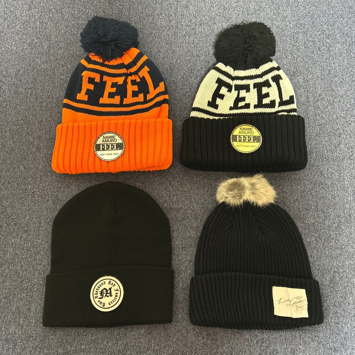 安室奈美恵 FEELライブグッズ ニット帽 キャップ3点セット 安室奈美恵