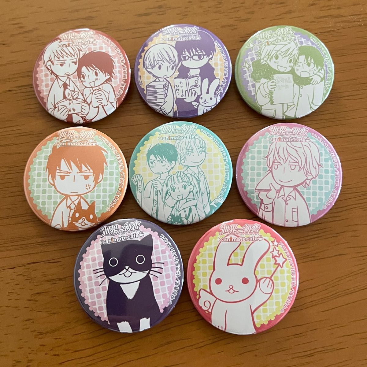 5点セット世界一初恋 セカコイ カプセル缶バッジ