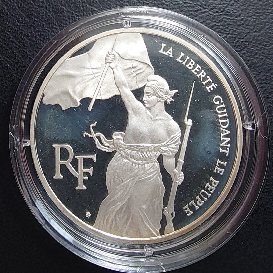 注文品 1993年 フランス銀貨 100フラン ルーブル美術館記念銀貨