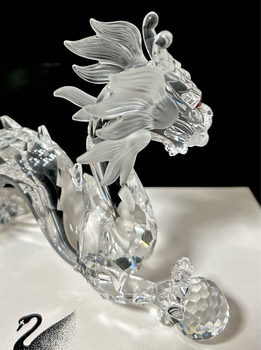 ショップ スワロフスキー SCS会員限定 ドラゴン クリスタル 置物 ※元箱