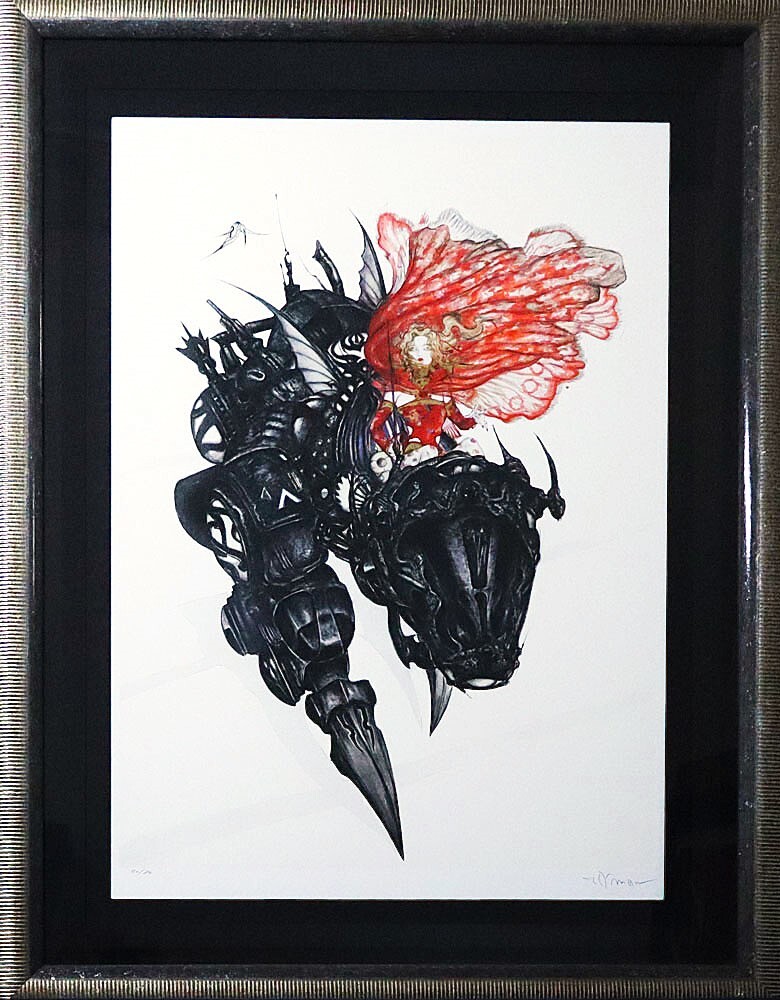 天野喜孝 版画 アーマーⅡ FF6 天野喜孝 「アーマーII」 ff6（天野喜孝