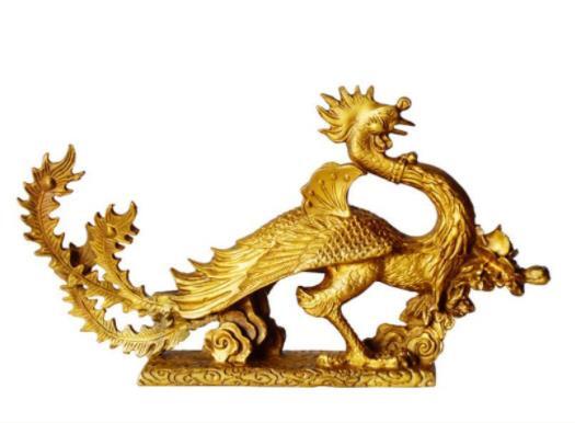 極上品☆ クジャク 鳳凰 朱雀 銅製 銅器 装飾品 工芸品 風水 置物 四神