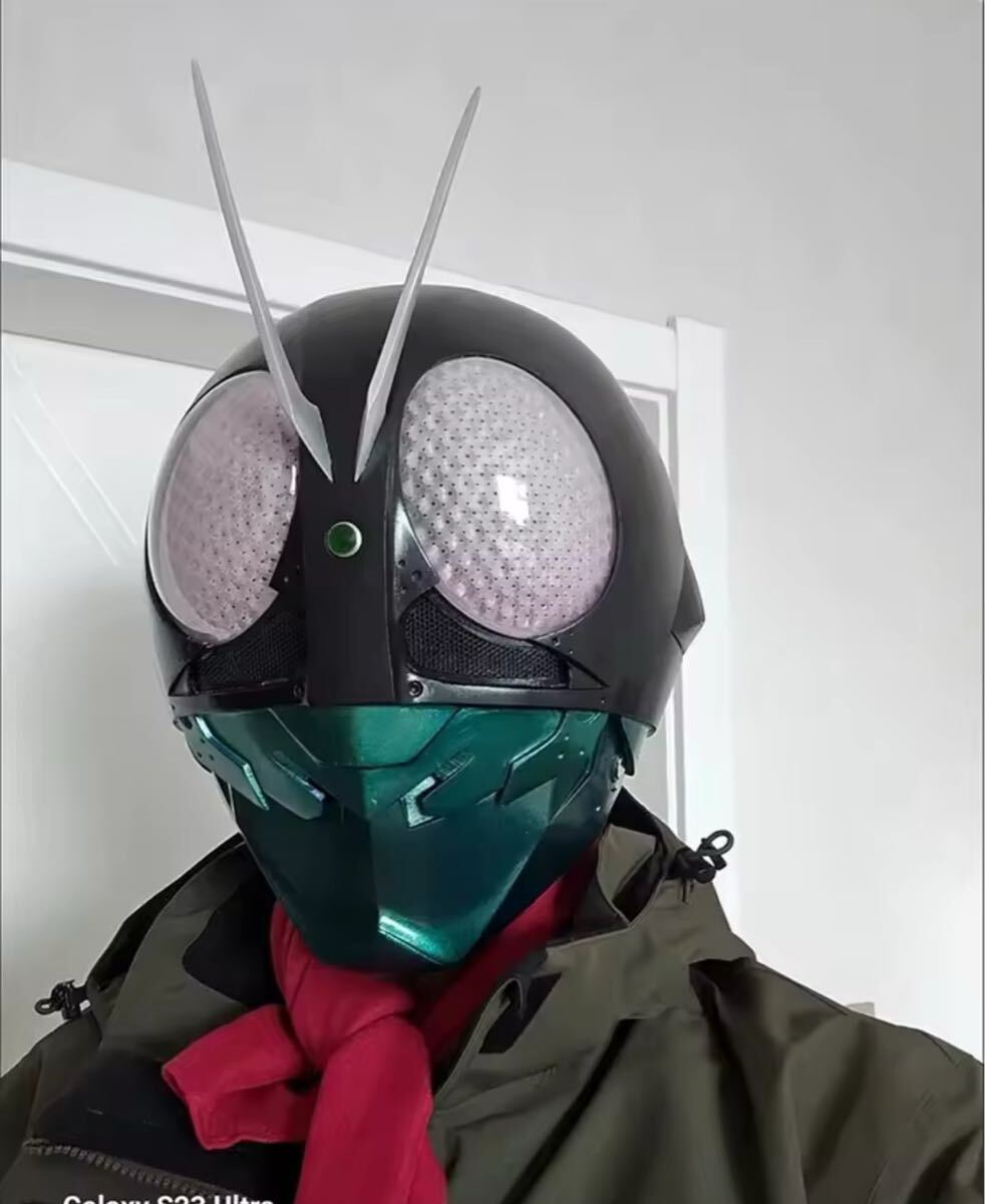 未使用品】マスク アトラク コスプレ 仮面ライダー 1/1プロップ Amazon