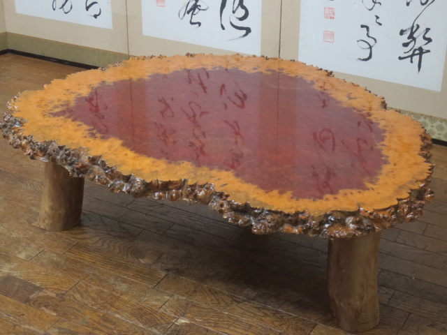 自然木 インテリア装飾 盆栽台 天然木 瘤 原木 花台 玉杢 ビンテージ