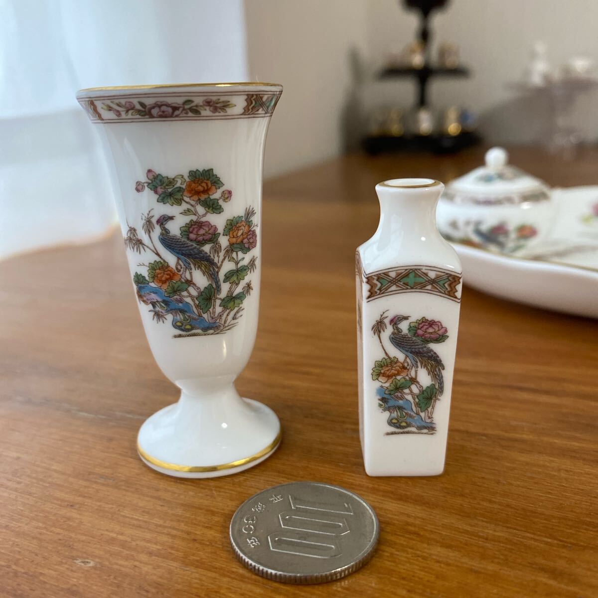 ウェッジウッド クタニクレーン ミニチュアセット 黒壺 ティーセット