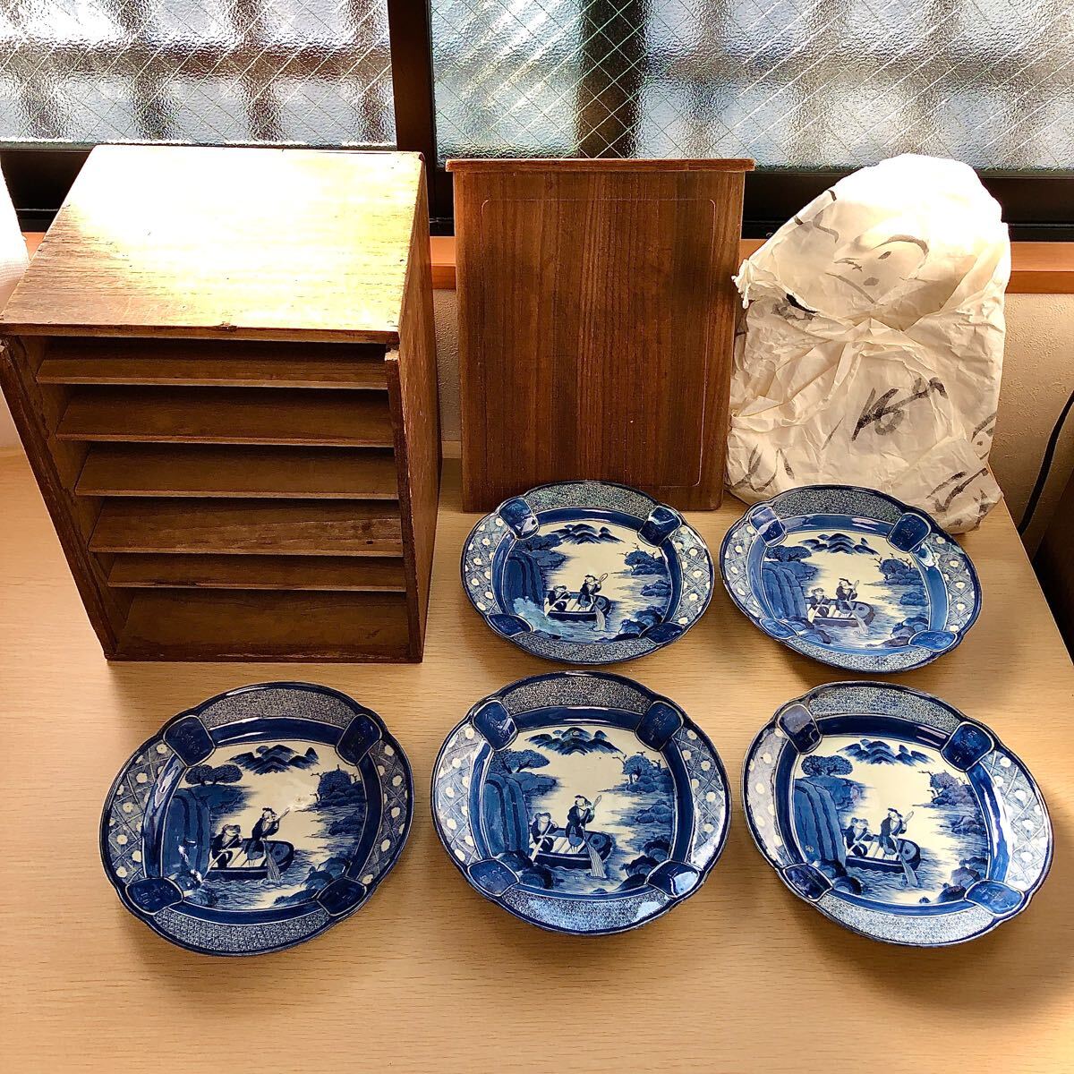 清同治青花穿花麒麟紋茶蓋缶 景徳鎮 陶磁器 装飾品 現代工芸品 美術品