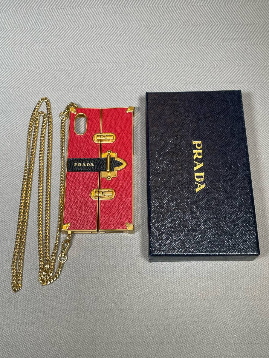 新品 未使用 PRADA iPhone X XS スマホ ケース iPhoneケース プラダ