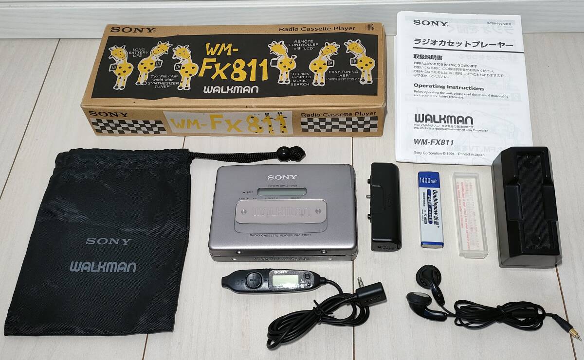 カセットウォークマン SONY WM-FX811「整備済み、完動超美品」 SONY