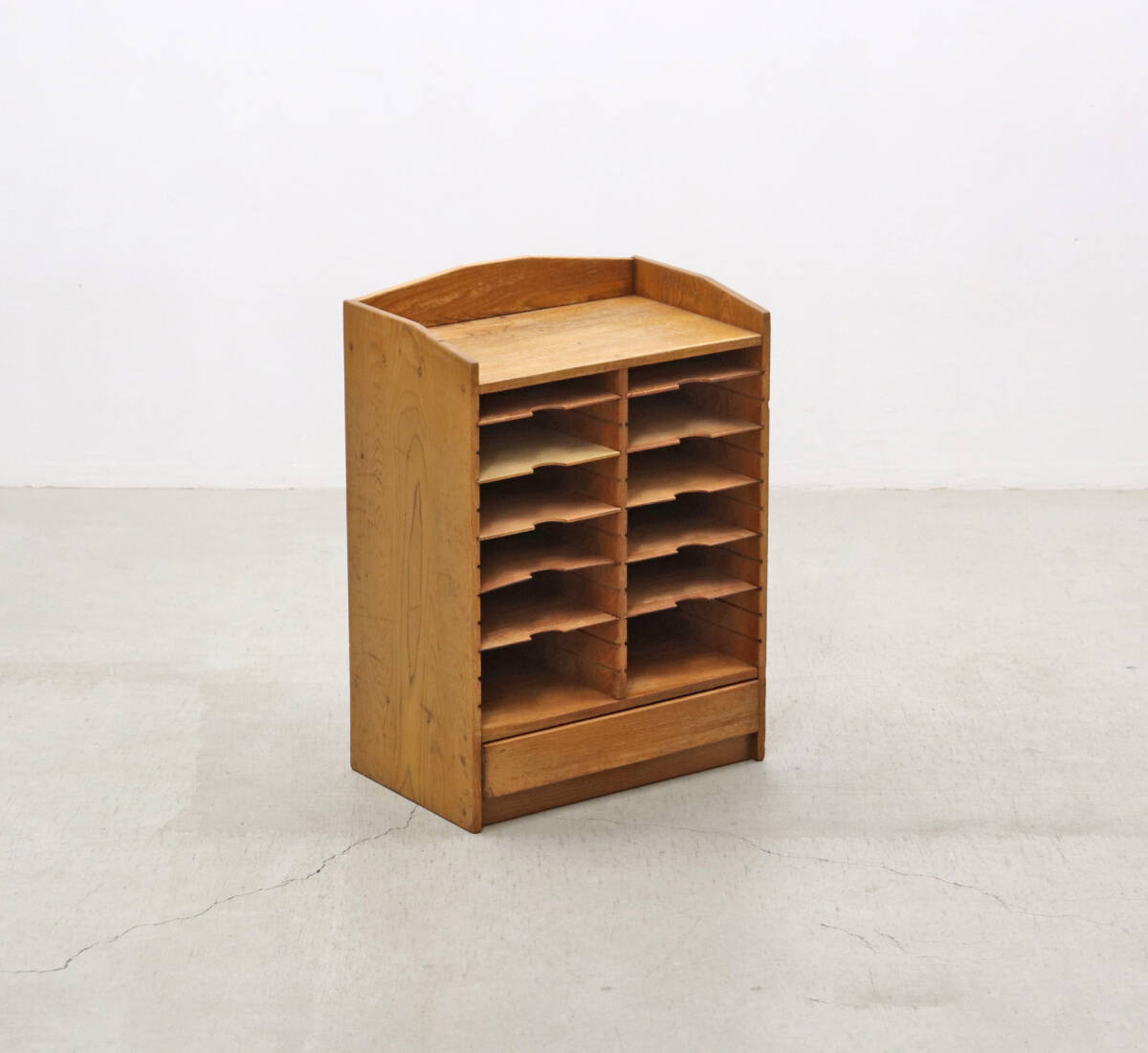 レトロ 卓上小引き出し 抽斗 5杯 収納 小物入れ レターケース B5 木製