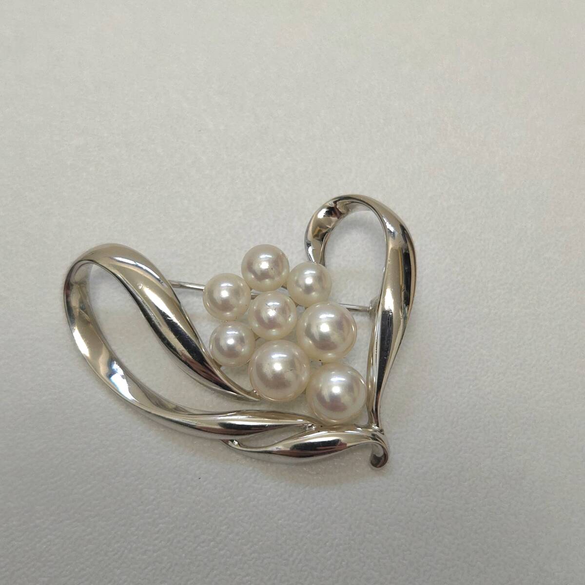 コレクション ミキモト ブローチ パール □S刻印 シルバー MIKIMOTO