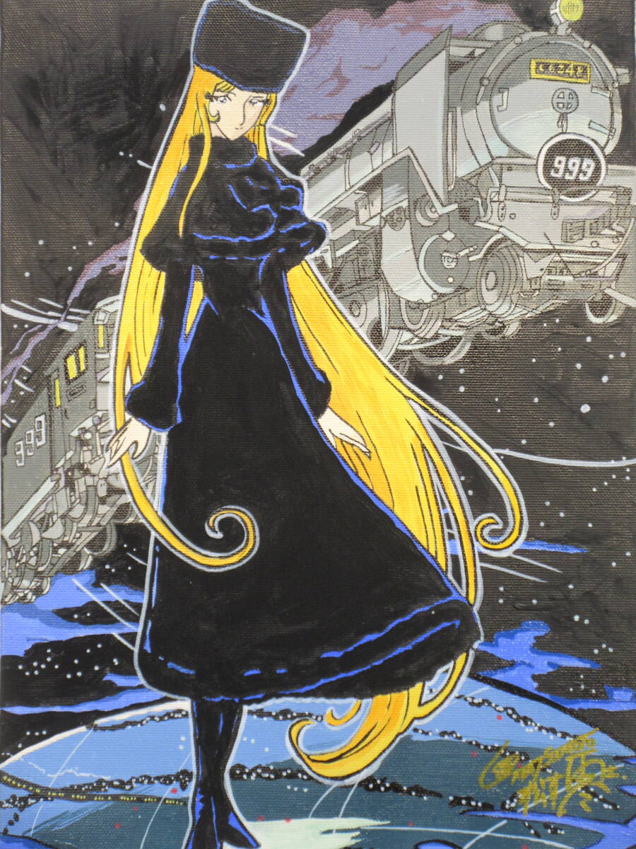 Yahoo!オークション - 松本零士 手描き油彩『銀河鉄道999-メーテル』/