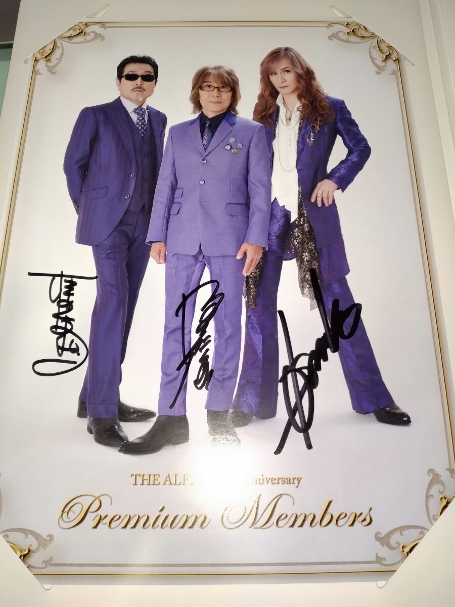 h*i様 THE ALFEE2001．3.7直筆サイン入りポスター。