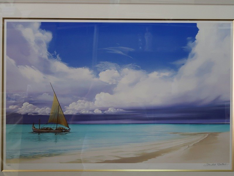 ミッシェル・バテュ「逃避」61/100 シルクスクリーン 直筆サイン