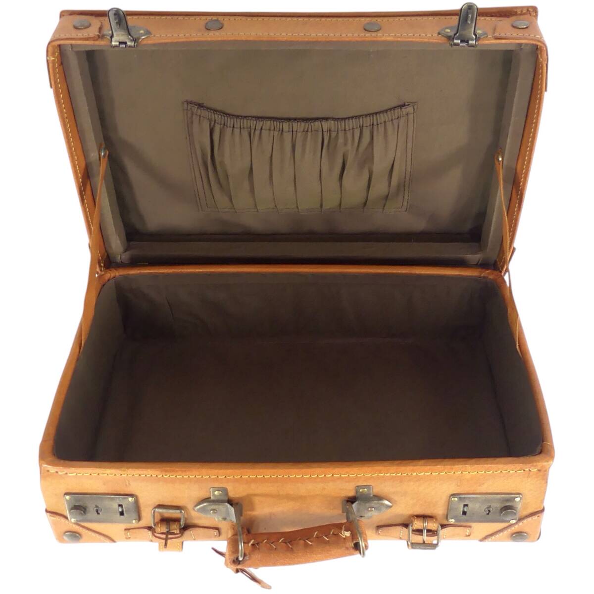 即決 野人 レザーアンティーク風トランク サッカー コラボ メンズ