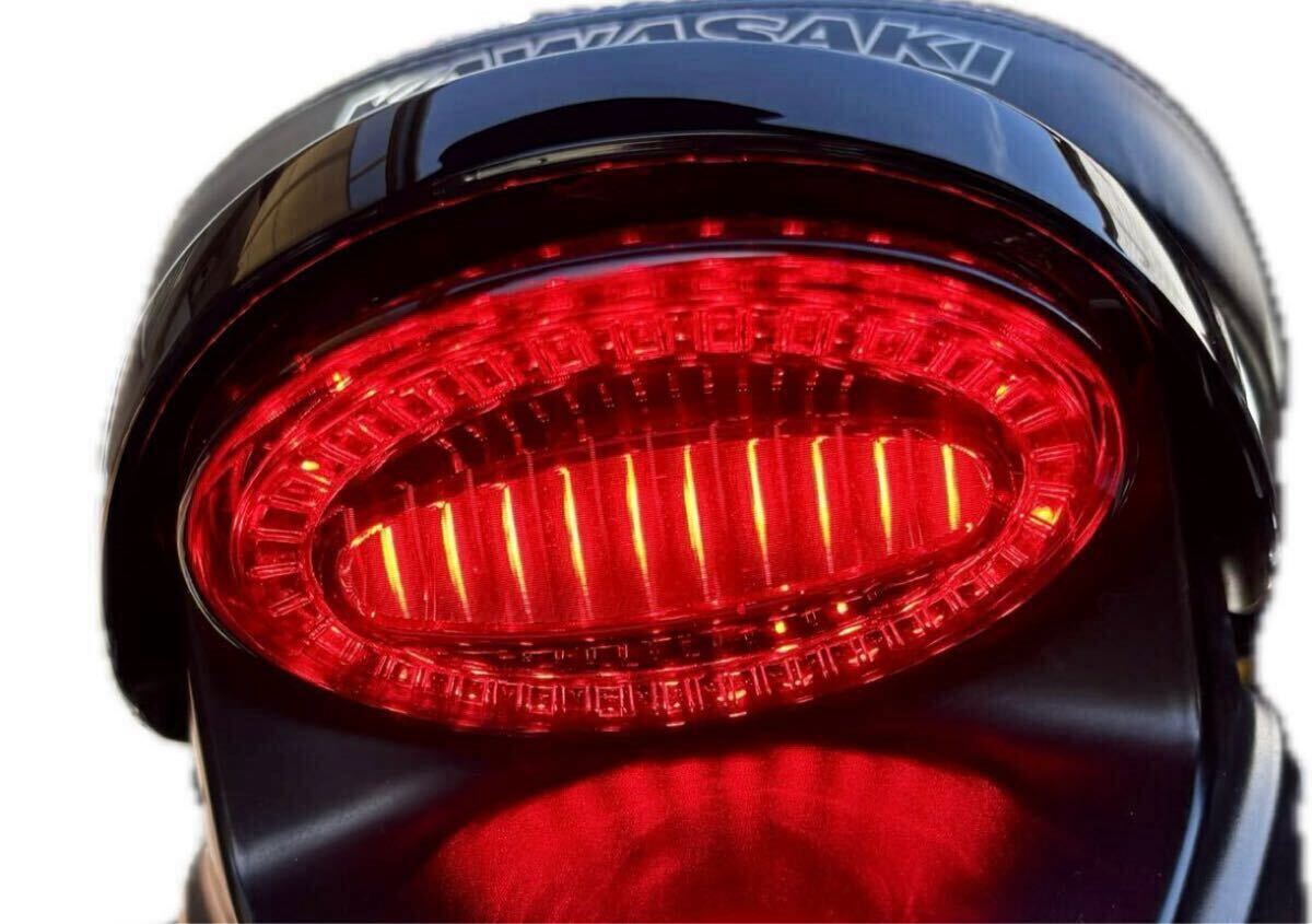 新品】Z900RS / CAFE アワビ テールランプ LED ダークレッド カワサキ