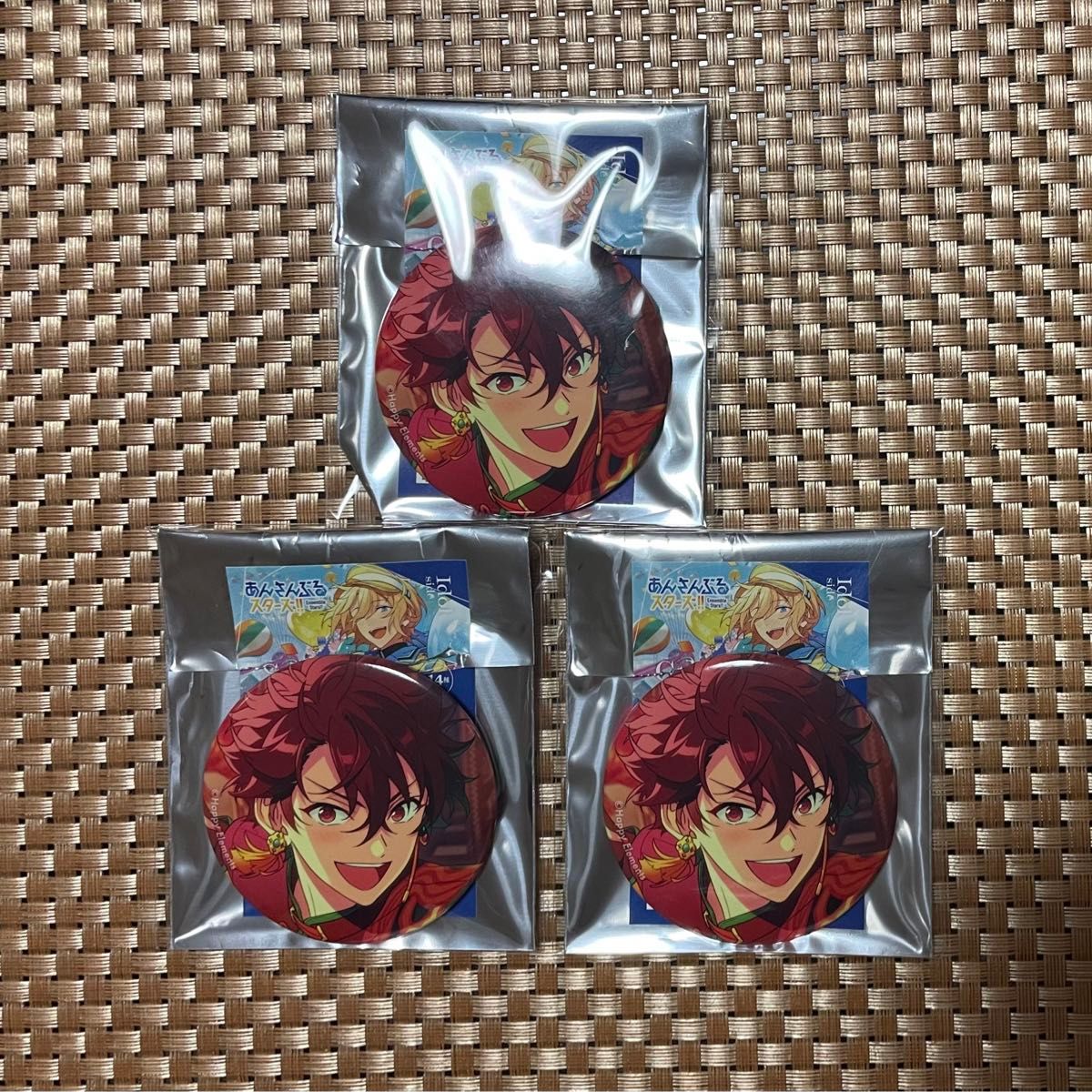 あんさんぶるスターズ 中国 招募缶バッジ 守沢千秋 56点 招募缶バッジ 千秋