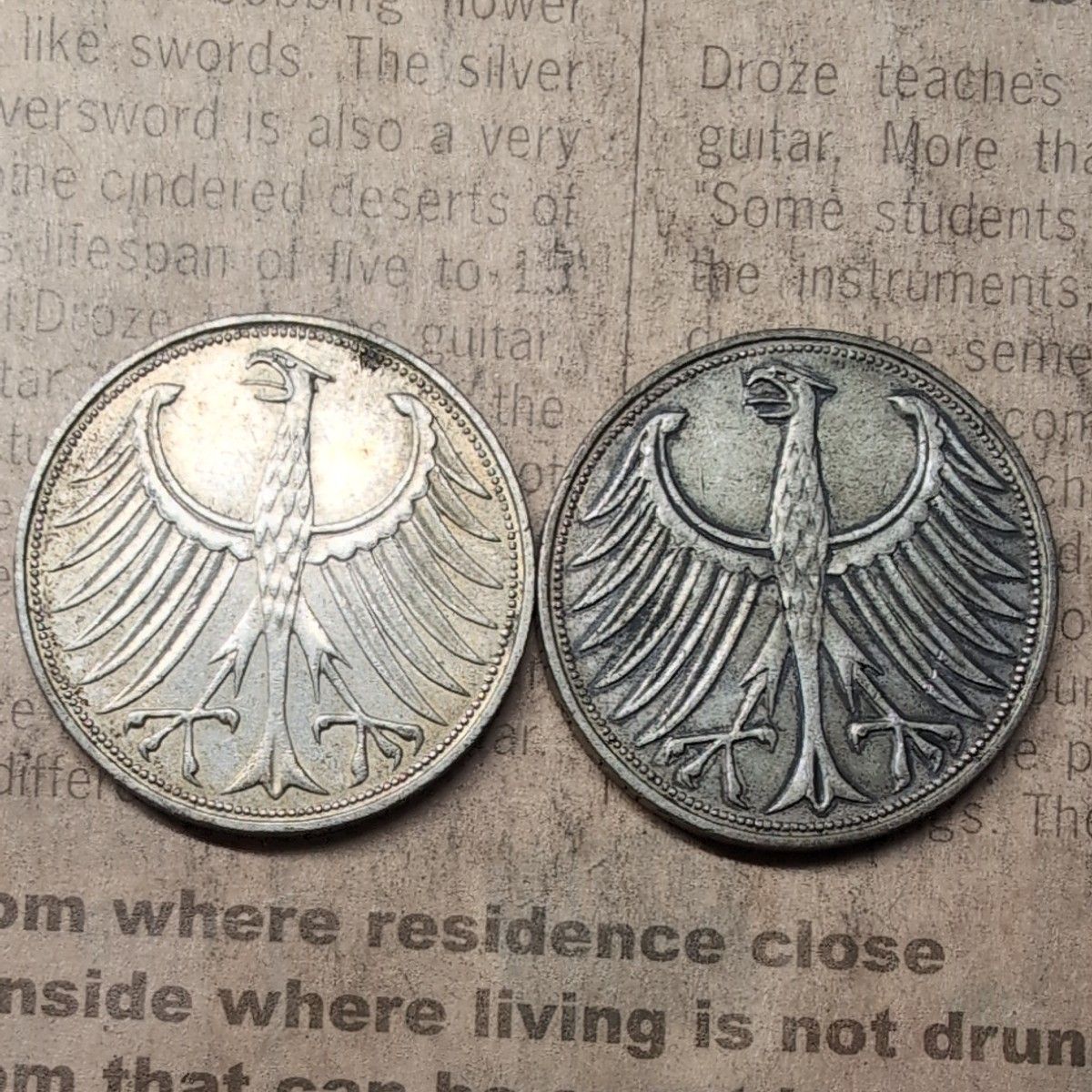 ドイツ 5マルク 銀貨 コイン 2枚セット｜Yahoo!フリマ（旧PayPayフリマ）