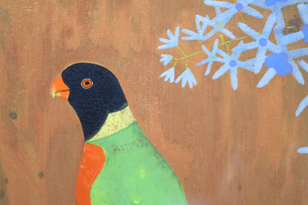 雪月花三題 - 月 上村松篁「花鳥」シルクスクリーン版画/文化勲章/親