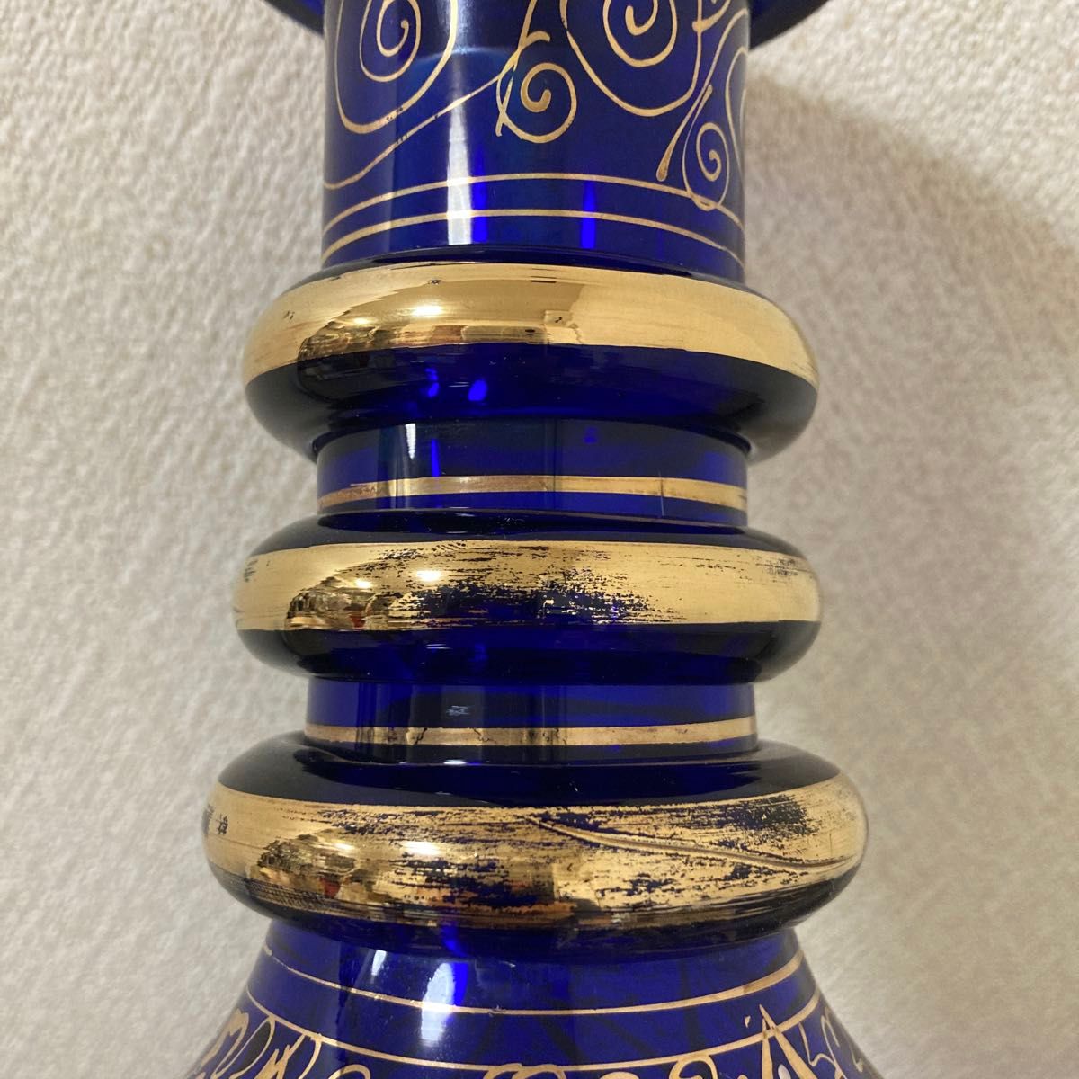 ボヘミアングラス デキャンタ 珍品 特大 切り子 ヴィンテージ