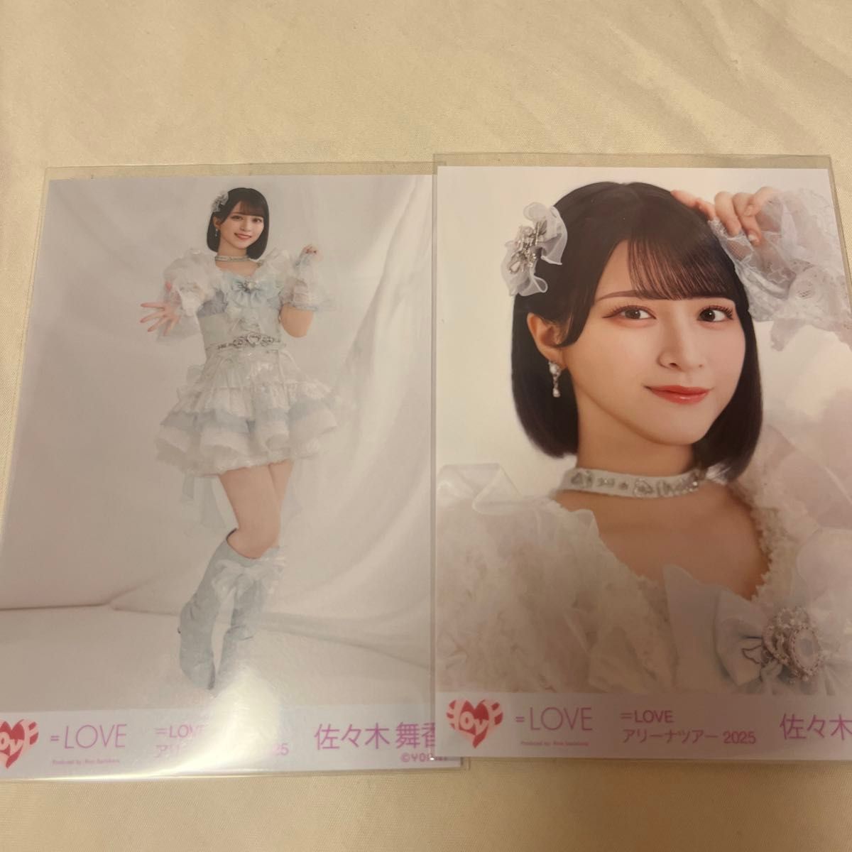 イコラブ 佐々木舞香 直筆サイン入り生写真 7周年コンサート イコラブ