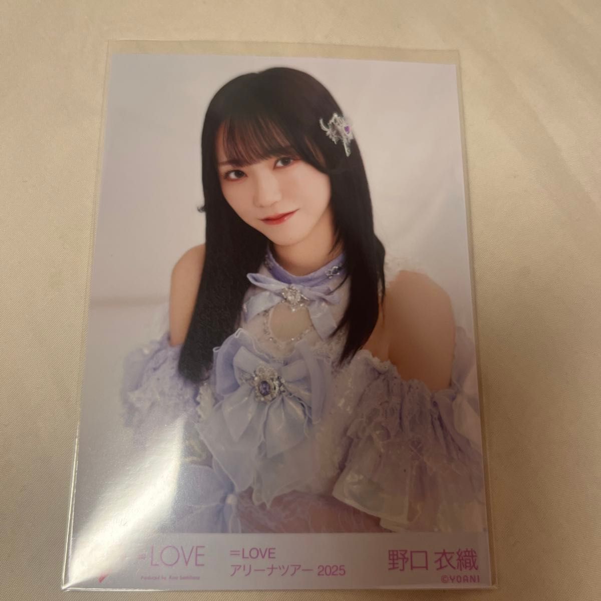 野口衣織 直筆 イコラブ 黒衣装 野口衣織 直筆 イコラブ 黒衣装