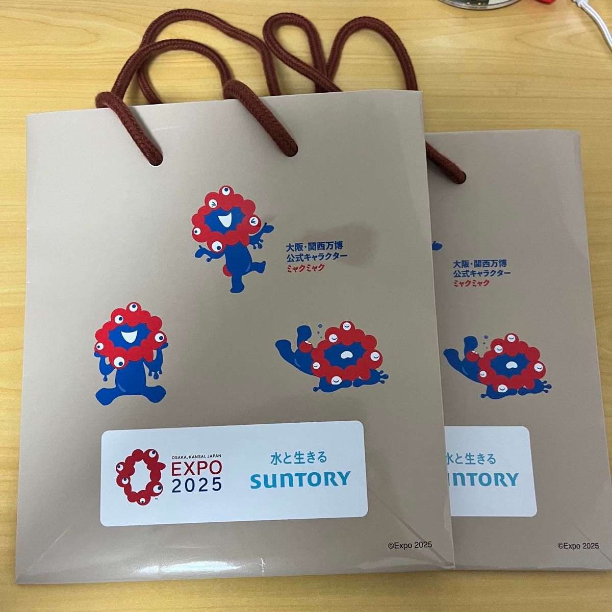 ミャクミャク サントリー 紙袋 ショッパー 手提げ袋 関西万博 2025